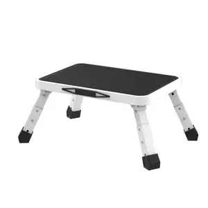 Escalera <span class=keywords><strong>Plegable</strong></span> de Acero de un Solo Peldaño Ajustable en Altura EN14183 <span class=keywords><strong>para</strong></span> Autocaravanas, Escalón <span class=keywords><strong>para</strong></span> Uso en Campamentos con Autocaravanas - Product Image 1