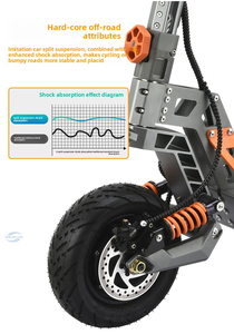 Scooter Eléctrico Plegable para Adultos con Motor Doble sin Escobillas de 1200W, Marco de Aleación de Aluminio con Batería de Litio de 60AH, Alcance de 90 km - Product Image 6