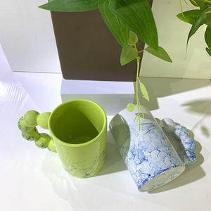 Corée du Sud INS grande oreille tasse sucre <span class=keywords><strong>gourde</strong></span> nouvelle tasse en céramique grande poignée bureau tasse à eau tasse à café - Product Image 3