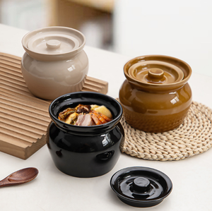 550ml di argilla rossa da conservare con coperchio popolare vaso di spezie in ceramica vasi di Terracotta per la conservazione di alimenti per caramelle <span class=keywords><strong>cucina</strong></span> appropriata - Product Image 3