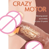Großer Stoßvibrator USB-Aufladbar IPX5 Wasserdicht Automatisches Teleskopdesign Weiches Silikon Leiser Klitoris-Stimulator