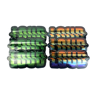 Emballage en plastique PE imprimé personnalisé découpé à l'emporte-pièce 3.5g & 7g Sac Cali en Mylar comestible de forme spéciale avec fermeture éclair 3.5g