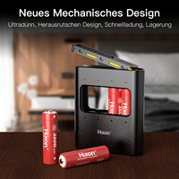 Hixon nouveau produit 1.5V AA batterie au Lithium 3500mWh Charge rapide 4 pièces batteries et Kit de boîte de chargeur