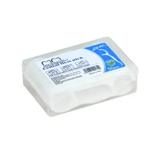 Private Label Mint Smaak 50 Stuks Per Case Refill Bleken Dental Floss Tandenstoker Pick Productie