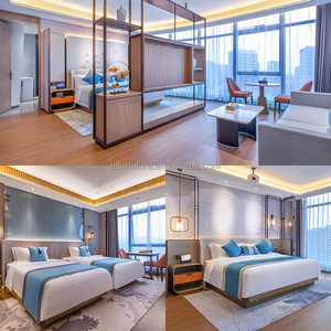 ชุดเฟอร์นิเจอร์ห้องนอนโรงแรม 3 ดาว พร้อมหัวเตียงไม้ MDF สำหรับโรงแรมบูติกและโรงแรมในเมือง - Product Image 5