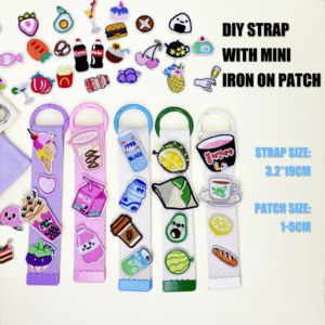 Mini-patches brodés thermocollants DIY pour enfants, pour chapeaux, porte-clés, sangles et sacs – Accessoires de loisirs créatifs - Product Image 5