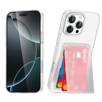 Coque de téléphone LeYi à prix réduit avec béquille et porte-cartes, protection intégrale pour iPhone 16 16 15 17Pro Max