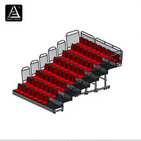 Système de gradins télescopiques pour salle de sport, gymnase, basketball, tribunes, sièges, arène, stade, gradins rétractables électriques