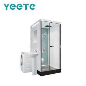 <span class=keywords><strong>Cabine</strong></span> <span class=keywords><strong>de</strong></span> <span class=keywords><strong>douche</strong></span> modulaire tout-en-un YEETE <span class=keywords><strong>avec</strong></span> toilettes et lavabo, certifiée CE, verre <span class=keywords><strong>de</strong></span> 8 mm pour projets hôteliers et d'appartements - Product Image 1