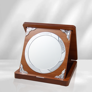 <span class=keywords><strong>Plaque</strong></span> en bois interchangeable en argent doré avec lettre personnalisée et boîte Collection Table Decor Office Gift Award <span class=keywords><strong>Plaque</strong></span> - Product Image 1