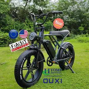 OUXI H9 E-bike Full Suspension Fatbike Vintage Design Ouxi Manufacturer V8 Super Bike 73