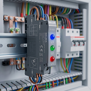 <span class=keywords><strong>GA</strong></span>&DA GDMSL/3 Indicateur lumineux modulaire triphasé à 3 LED, montage sur rail DIN, 230V - Product Image 6