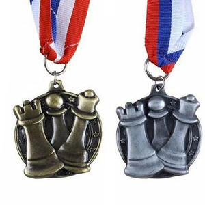 Médailles de sport personnalisées <span class=keywords><strong>en</strong></span> alliage de zinc, médailles d'honneur russes Lavigifts, médailles de jeu d'échecs vierges miraculeuses avec ruban - Product Image 5