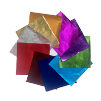 Emballages de bonbons au chocolat de qualité alimentaire feuilles de papier aluminium de couleur personnalisée pour les barres de chocolat imprimées et enduites