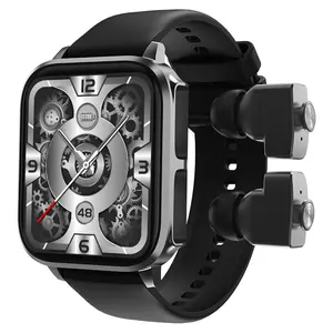 Jam tangan pintar pabrik dengan earbud 2023 berkualitas tinggi mitra sehat mendukung BT layar lebih besar jam tangan pintar untuk pria