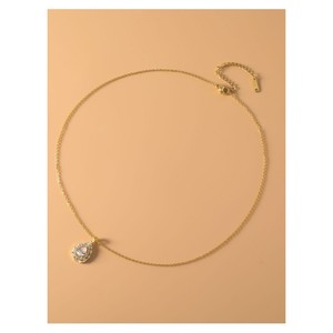 Ensemble de boucles d'oreilles et collier en cuivre nacré brillant, en forme de goutte d'eau, bijoux de fête, mode de luxe - Product Image 4