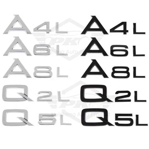 Nouveau Style Voiture Arrière Coffre Emblème Lettre Autocollants Badge pour <span class=keywords><strong>Audi</strong></span> Q2 Q3 Q5 Q7 Q8 TT <span class=keywords><strong>A3</strong></span> A5 A6L A7 A4L A8L Quattro 35 45 55 TFSI - Product Image 4