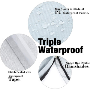 Housse de protection imperméable grise pour voiturette de golf électrique deux et quatre places avec pare-soleil - Product Image 2