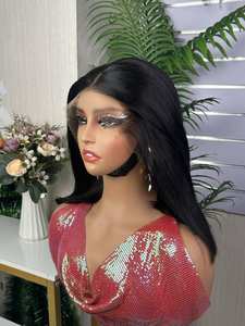 HD 13x4 Frontal Lagos <span class=keywords><strong>M</strong></span> Tipo Bob Peluca 100% Cabello humano - Product Image 4