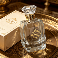 Flacon de parfum en verre de style arabe de haute qualité au design unique, élégant récipient en verre pour emballage de parfum de luxe