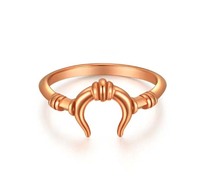 Milskye Style Wunderschöner Modeschmuck 14k Vergoldete 925 Silber Lyra-Ringe für Damen