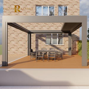 <span class=keywords><strong>Prix</strong></span> d'usine Persiennes de toit intelligentes de luxe Gazebo Jardin Pergolas de toit motorisées rétractables en aluminium résistantes aux intempéries - Product Image 6