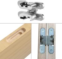 Charnières croisées robustes SSR pour armoires de cuisine Accessoires de charnière dissimulés intégrés pour porte en bois pliante et portes dissimulées