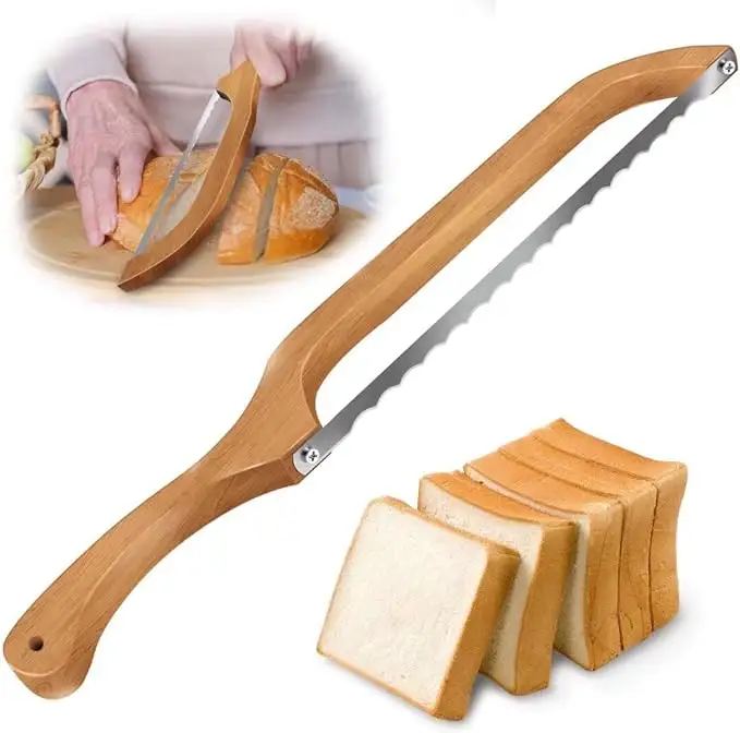 Wooden Bread Bow Knife Bread Slicer Bread Knife