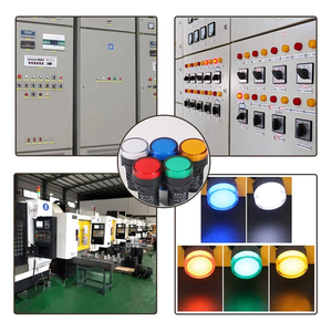 Luces indicadoras de montaje en Panel empotrado LED, luces indicadoras piloto de 22mm, AC/DC, 12V, 24V, 110V, 220V - Product Image 4