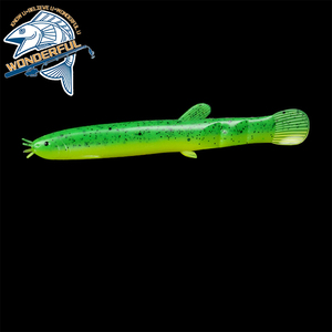 Señuelo de <span class=keywords><strong>Anguila</strong></span> de Loach, cebo suave de lubina biónica de plástico Artificial, 70mm, 100mm, venta al por mayor de fábrica - Product Image 5
