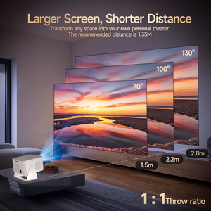 เครื่องฉาย HY350 magcubic MAX โฟกั<span class=keywords><strong>ส</strong></span>อัตโนมัติ8K 4K Native 1080P LED <span class=keywords><strong>ส</strong></span>ั้นโยนโฮมเธียเตอร์กลางแจ้ง - Product Image 6