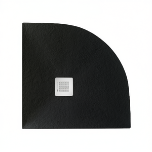 Receveur de douche d'angle Serenity 80 x 80 cm gris 7035 surface antidérapante pour salle de bain - Product Image 3