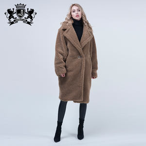 Manteau Long d'hiver en laine de mouton pour femmes 2020, <span class=keywords><strong>Teddy</strong></span> <span class=keywords><strong>Bear</strong></span>, manteau en fourrure, <span class=keywords><strong>veste</strong></span> de <span class=keywords><strong>Teddy</strong></span>, vente en gros - Product Image 1