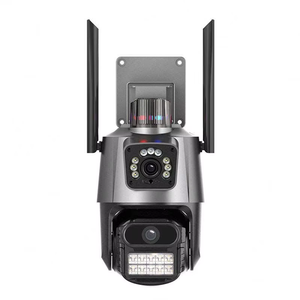 Sirena exterior sonido alarma hogar Cámara <span class=keywords><strong>Icsee</strong></span> 6MP lente Dual visión nocturna detección de movimiento Ip Cctv seguridad WIFI Ptz Cámara - Product Image 1