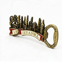 Individueller Flaschenöffner-Lieferant Maßgefertigter Istanbul-Stadtlandschafts-Vintage-Flaschenöffner mit Prägung Metall-Reiseandenken-Geschenk