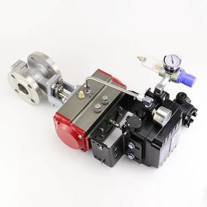 Válvula de Bola Neumática Tipo V de Acero Inoxidable 304 Q647W-16P con Sello Duro, Reducción de Presión y Ajuste DN25 50 65 80 para Medios Gaseosos - Product Image 3