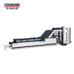 Machine de laminage de feuilles de papier industriel à cannelure semi-automatique à grande vitesse, prix de Offre Spéciale