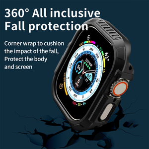 Coque de protection en TPU pour IWatch Series 40/41 44/45mm Bracelet de montre en silicone <span class=keywords><strong>souple</strong></span> pour Apple Watch 49mm Ultra 2 Accessoires - Product Image 6