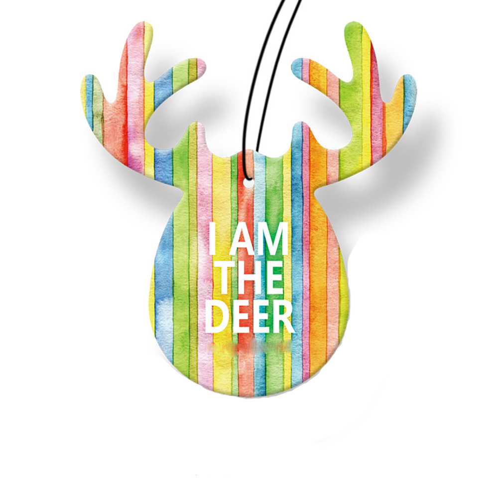 Индивидуальный автомобильный освежитель воздуха, маленький подвесной черный бумажный ароматизатор, освежитель воздуха в форме деревьев, логотип льда, автомобильные аксессуары, освежитель воздуха