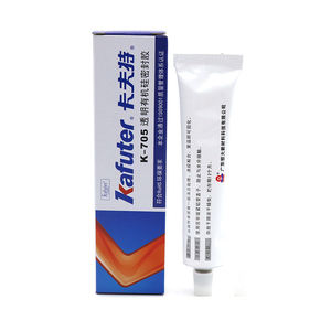 ZY171 Kafuter K-705 <b>Silicone</b> Adhesive Paste Black Neutral Curing 1kg Footwear & Leather Construction Transportation Woodworking - Product Image 2