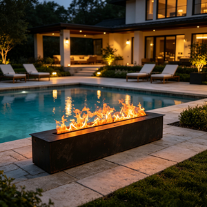 <span class=keywords><strong>Chimenea</strong></span> de Vapor de Agua Decorativa, <span class=keywords><strong>Chimenea</strong></span> Lineal Integrada con Control Inteligente para Diseño de Interiores, Recepción de Hotel, Salón - Product Image 3