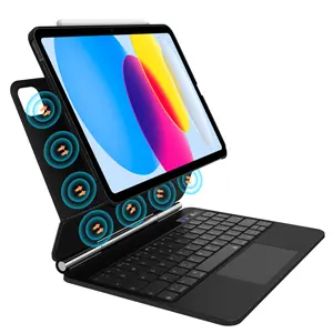 WOWCASE Arabische magische Tastatur für Apple iPad Pro 11 12,9 Zoll Air 4 5 10,9 Tablet Smart Keyboards Hülle Abdeckung Magnetische iPad Hülle