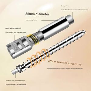 Máquina de Extracción de Aceite en Frío de Soja y Cacahuete, de Acero Inoxidable, con Control Inteligente de Temperatura, para Uso Doméstico - Product Image 6