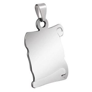 Ciondolo in Acciaio Medio con Placcatura in Oro 18k, Accessori per Gioielli, Charm Confezionato in Sacchetto - Product Image 1