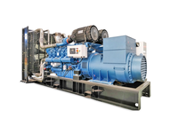 Nouvelle arrivée : Générateur diesel silencieux à châssis ouvert 500 kW 1500 tr/min pour alimentation de secours sur chantier avec AVR