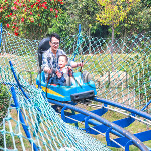 놀이 공원 타기 스릴 타기 루나 파크 게임 알파인 타기 능선 싱글 레일 트랙 마운틴 코스터 마운틴 슬라이드 - Product Image 6