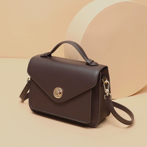 new fashionable women's shoulder <b>bag</b> genuine <b>leather</b> high-end ladies' <b>messenger</b> hand <b>bag</b> commuting <b>bag</b> for women versatile - Product Image 2