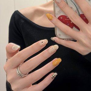 Collection <span class=keywords><strong>de</strong></span> <span class=keywords><strong>faux</strong></span> <span class=keywords><strong>ongles</strong></span> élégants à presser en plastique ABS, forme cœur, à coller, pour usage quotidien, kits <span class=keywords><strong>de</strong></span> manucure tendance pour doigts, 10 pièces - Product Image 6