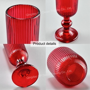 Verres à boisson de luxe côtelés de couleur unie pour Noël, verres à champagne couleur personnalisée, cadeaux vintage CLASSIQUES, verres à vin, verres à bière - Product Image 2