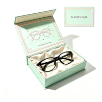 Boîte cadeau rigide magnétique avec logo personnalisé pour lunettes, boîtes d'emballage pour lunettes en carton rigide pour les petites entreprises